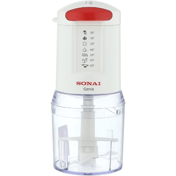 Sonai Genie Chopper, 500ml, 400 Watt, White Red - MAR-4071