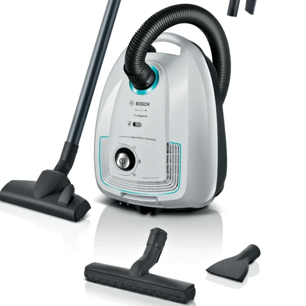 Bosch Series 4 Bagged vacuum cleaner ProHygienic White BGL38WHYG