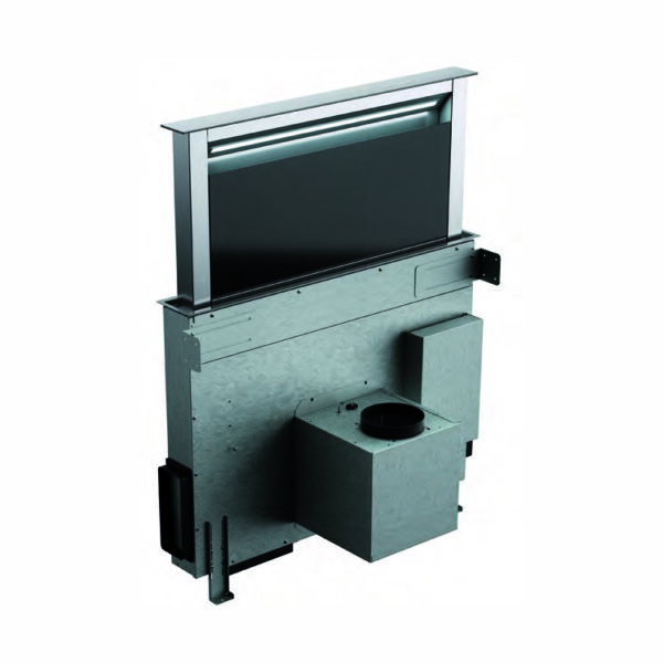 ELBA Down Draft Built In Hood, 90 cm, Black Stainless Steel - KCH 5010 BK