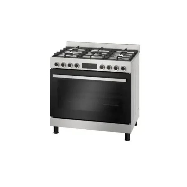 Bosch Cooker 90 * 60 cm 5 Burners Cast Iron Stainless Steel HIZ5G7W51S