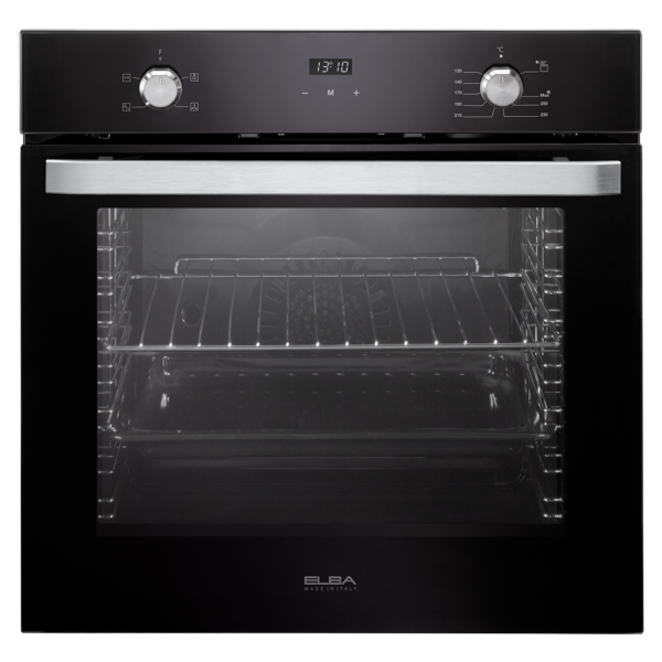 Elba Built-In Gas Oven With Grill 65 Liters 60 cm Black Glass EL10XLBFG