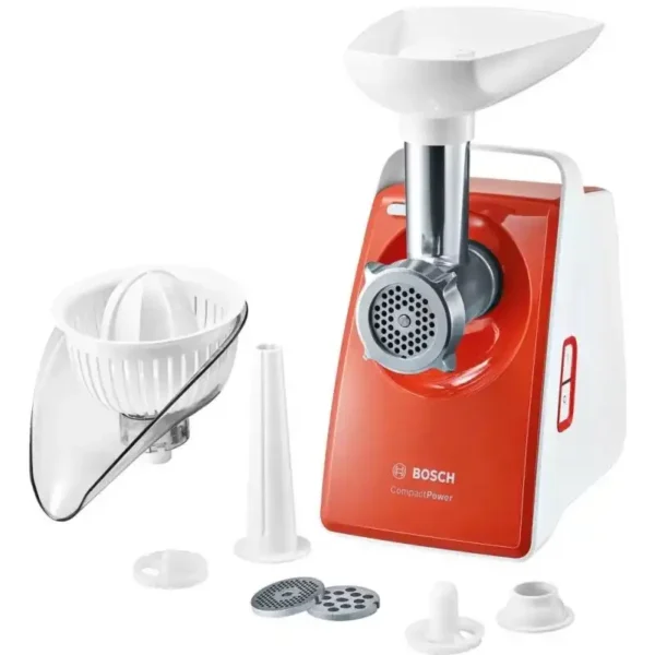 BOSCH MEAT GRINDER 1600 WATT WHITE & RED MFW3630I