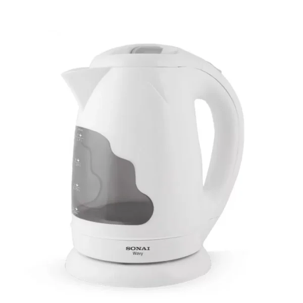 Sonai Electric Kettle 1.7 L 2200 Watt Bright LED lights White MAR-3970