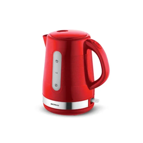 Sonai Electric Kettle, 2200 Watt, 1.7 Liter, Red - SH-3888